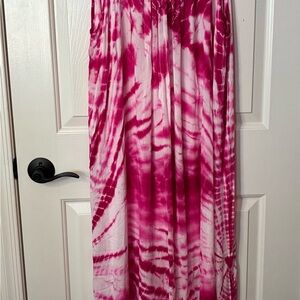 Raviya Fuchsia Tie-Dye Maxi Dress